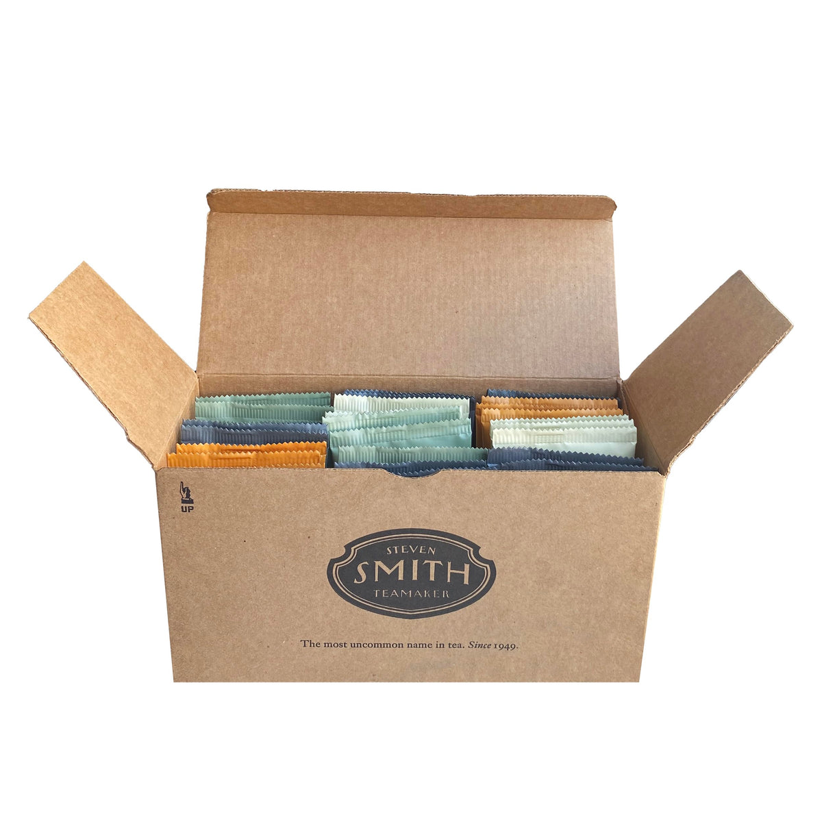 Steven Smith Teamaker Rose City Genmaicha green tea sachets with toasty notes for afternoon craving.