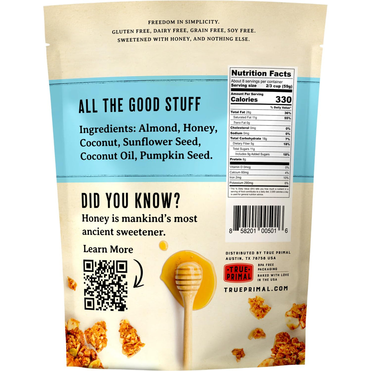 Steve's PaleoGoods granola clusters image showcases crunchy texture for quick snacking