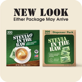Stevia In The Raw kitchen drawer, convenient sweetener for recipes.