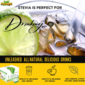 Stevia Intl Stevia extract label signaling premium, pure quality.
