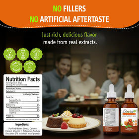 Stevia Select caramel liquid stevia precision dropper enables exact sweetness.
