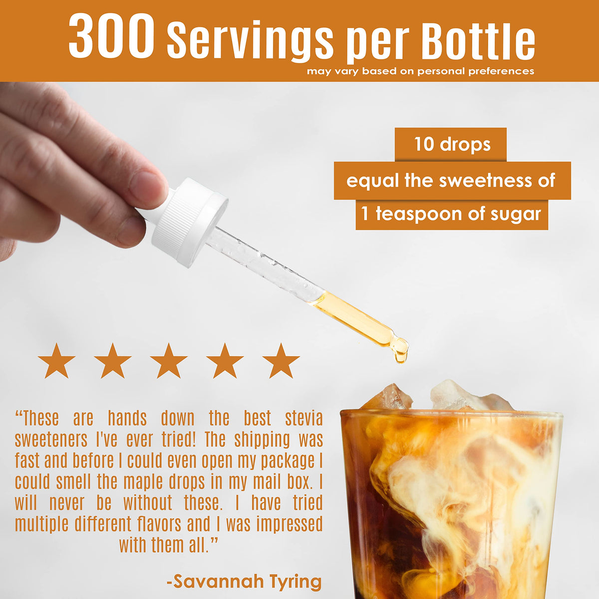 Stevia Select maple liquid stevia packaging box showcasing portable keto-friendly sweetener