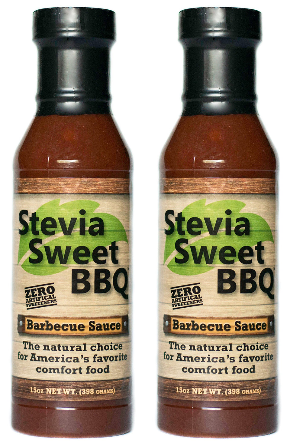 Stevia Sweet BBQ bottle pour shows a low-sugar glaze ideal for finishing dishes
