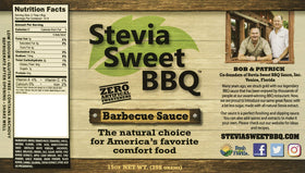 Stevia Sweet BBQ ingredients close-up illustrating natural sweetener option