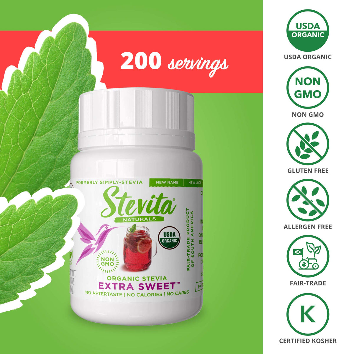 Stevita Organic Stevia in smoothies provides natural sweetness without sugar.