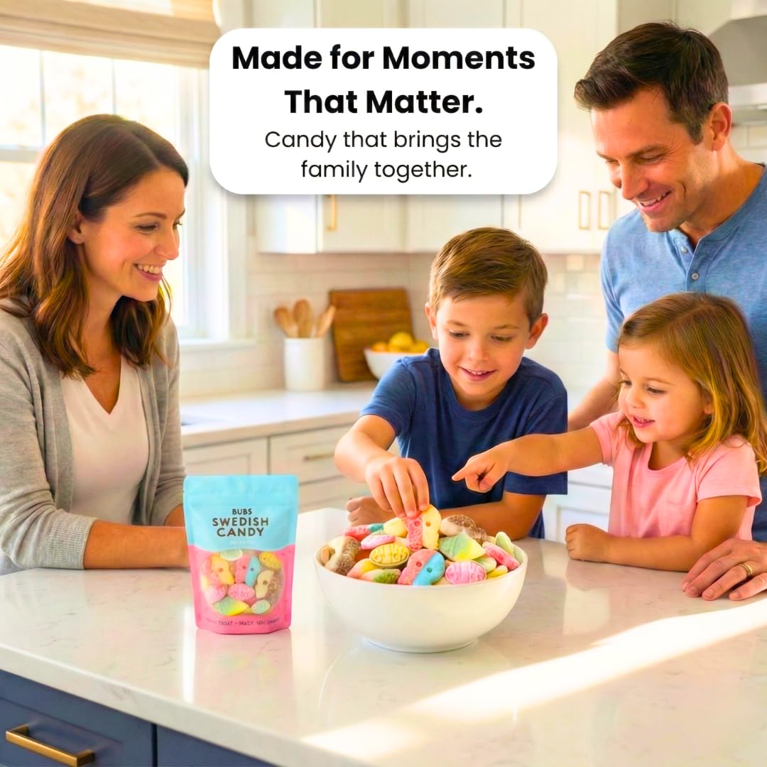 STEYDA BUBS Swedish Candy bowl-serve, colorful treat for gatherings