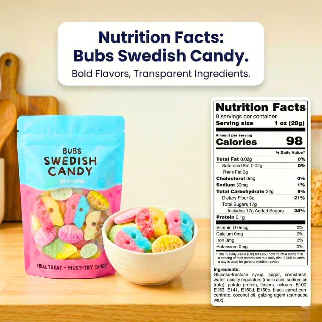STEYDA BUBS vegan gluten-free candy without animal products