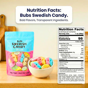 STEYDA BUBS vegan gluten-free candy without animal products