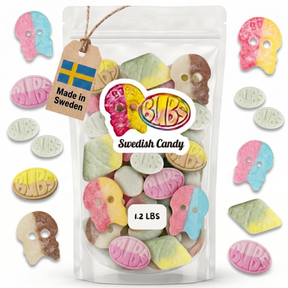 STEYDA Swedish Candy mix in a bowl with vibrant gummies for sharing.
