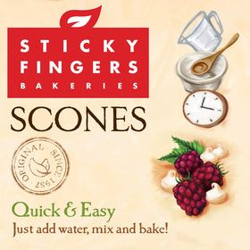 Sticky Fingers kitchen scene with easy, gourmet scones ready in minutes