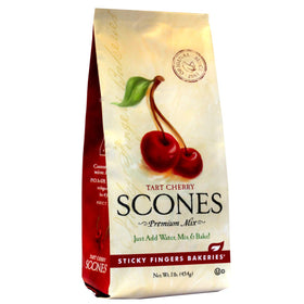 Sticky Fingers English Scone Mix Tart Cherries ready to bake for authentic tea time.
