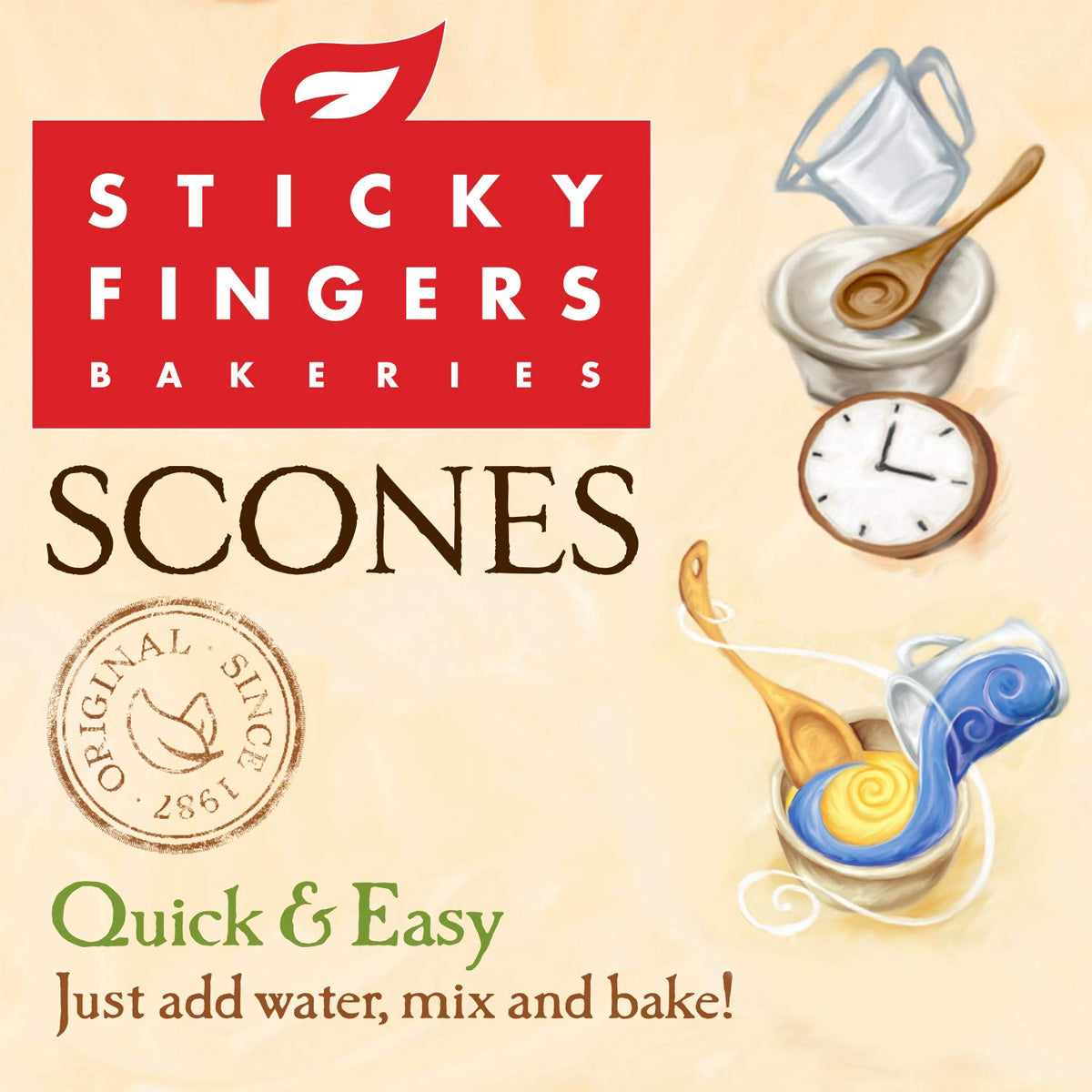 Sticky Fingers family enjoys warm scones, perfect for teatime.