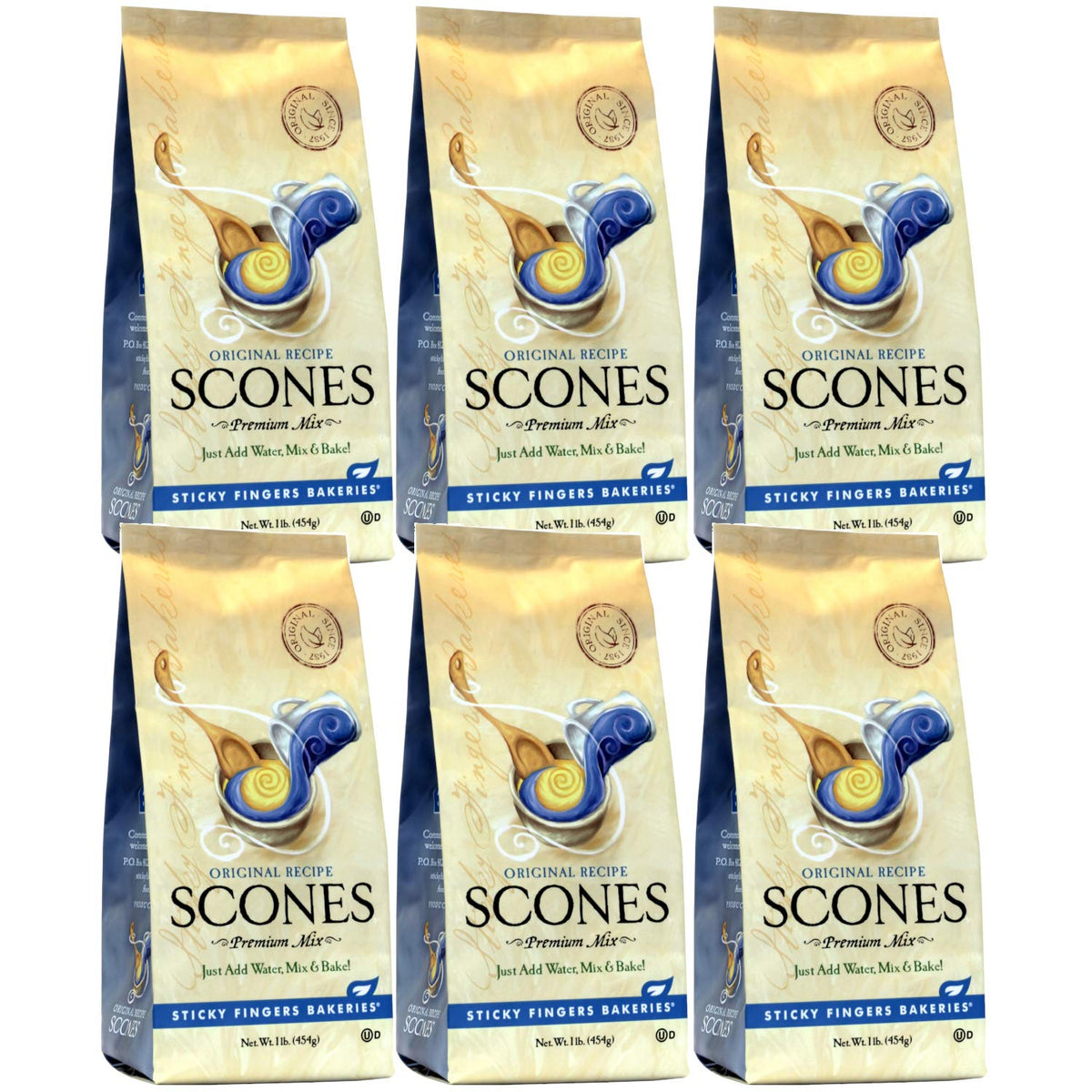 Sticky Fingers Original Scone Mix pack ready for quick, delicious bake.
