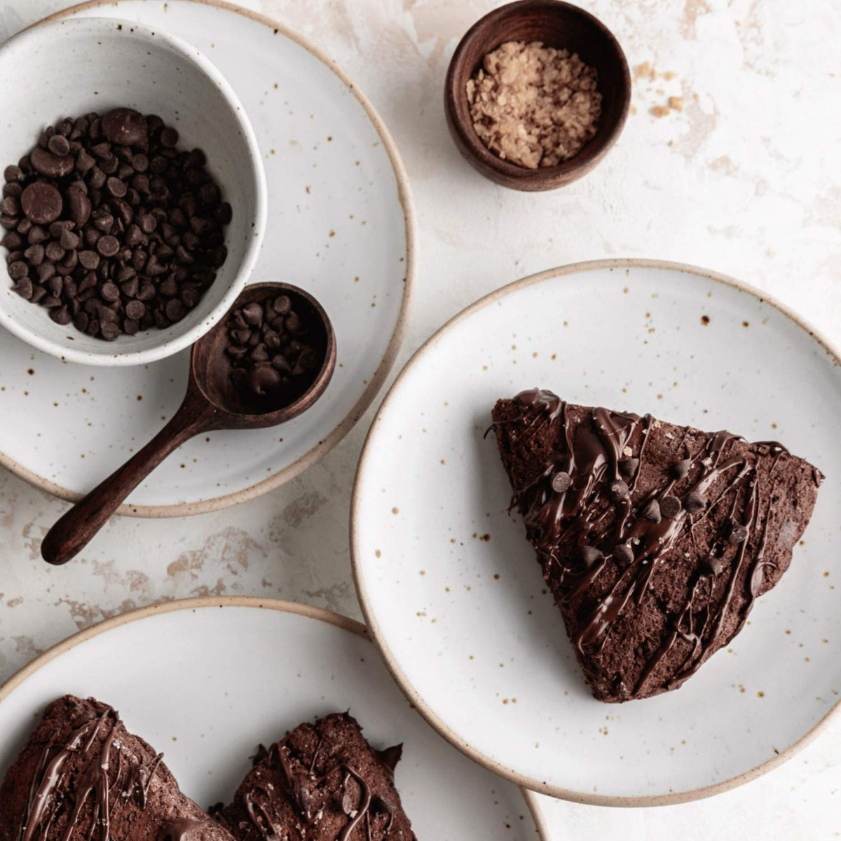 Sticky Fingers Scone Mix bowl as you measure water for a quick breakfast bake