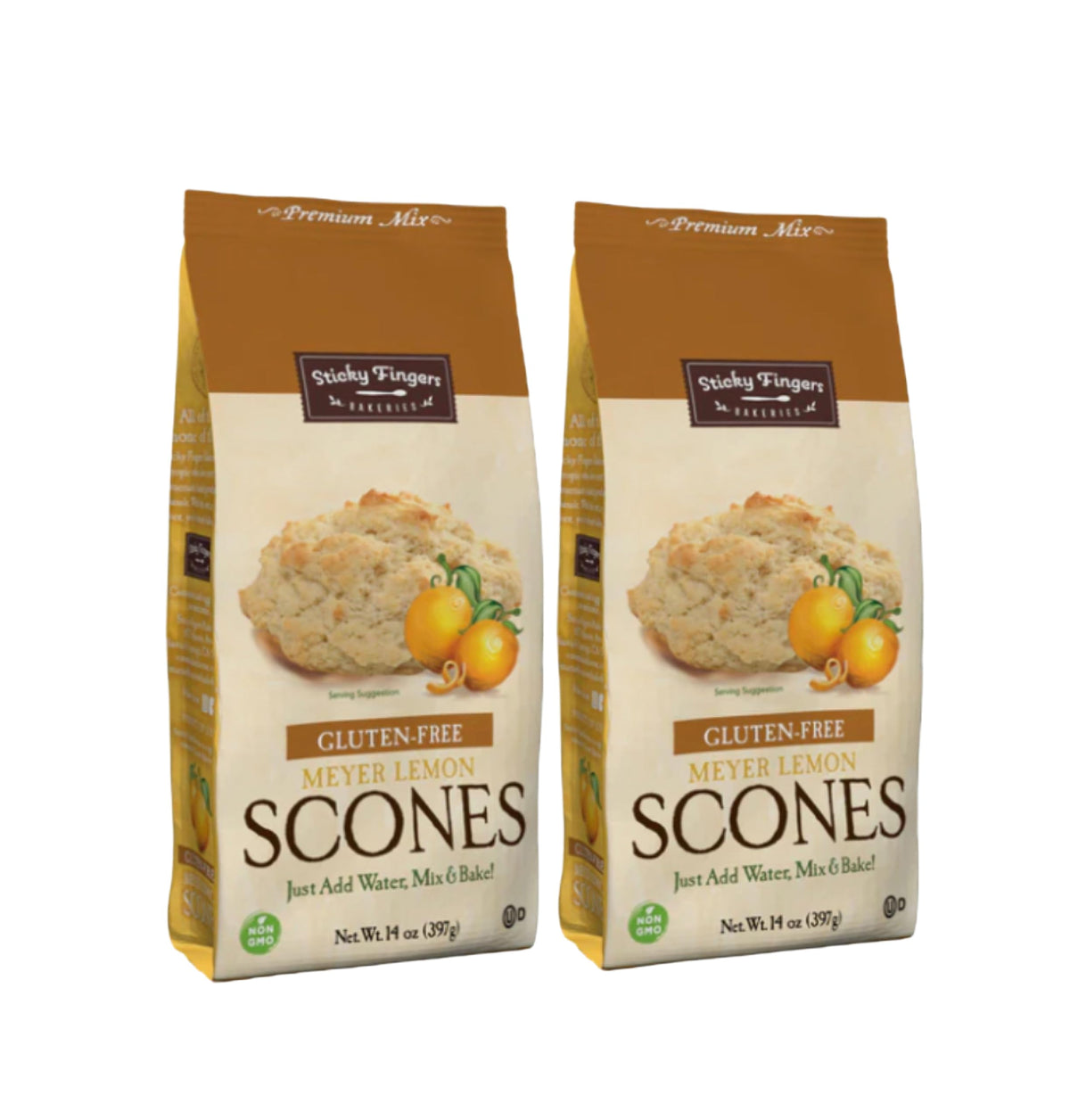 Sticky Fingers gluten-free symbol on pack reinforces allergen-friendly appeal