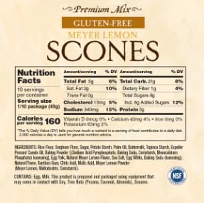 Sticky Fingers scone mix bowl prep shows versatile batter for lemon treats