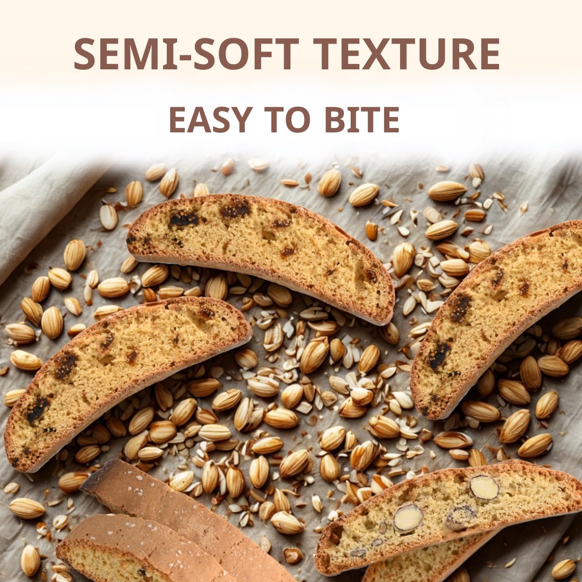 Stildolce almond biscotti gift bag ready for gifting.
