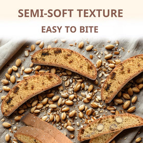 Stildolce almond biscotti gift bag ready for gifting.