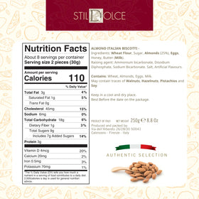 Stildolce biscotti crunch close-up highlights nutty richness.