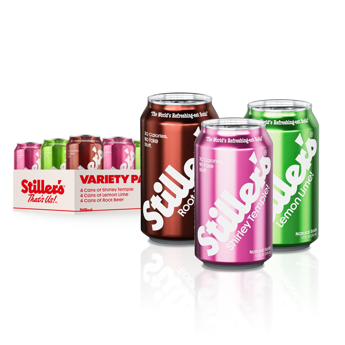 STILLER'S Lemon Lime can with crisp citrus flavor and low calories.