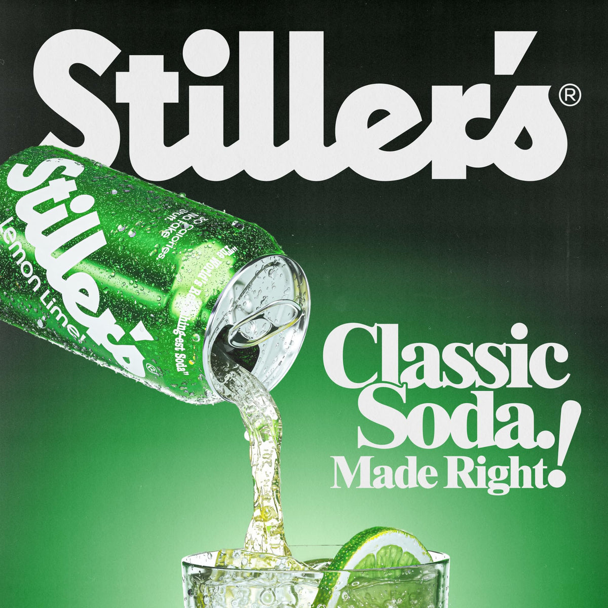STILLER'S label close-up highlighting natural ingredients and vitamin content