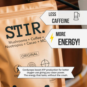 STIR sachets ready for a quick, ritual-like energy boost.