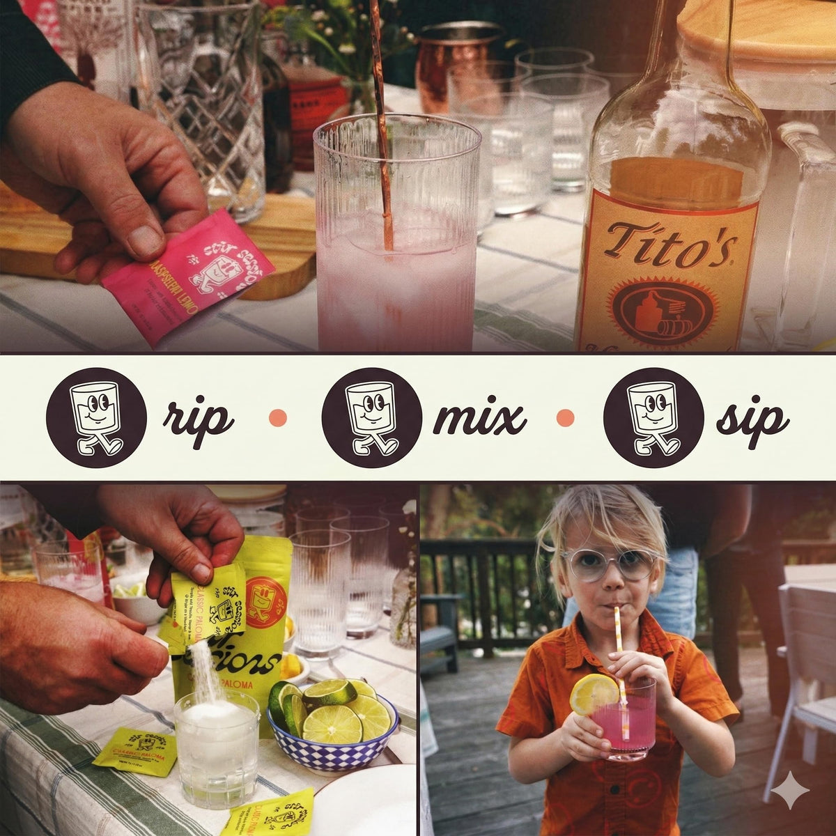 Stir Sessions Watermelon Margarita mix packet for refreshing, fruit-forward sips.