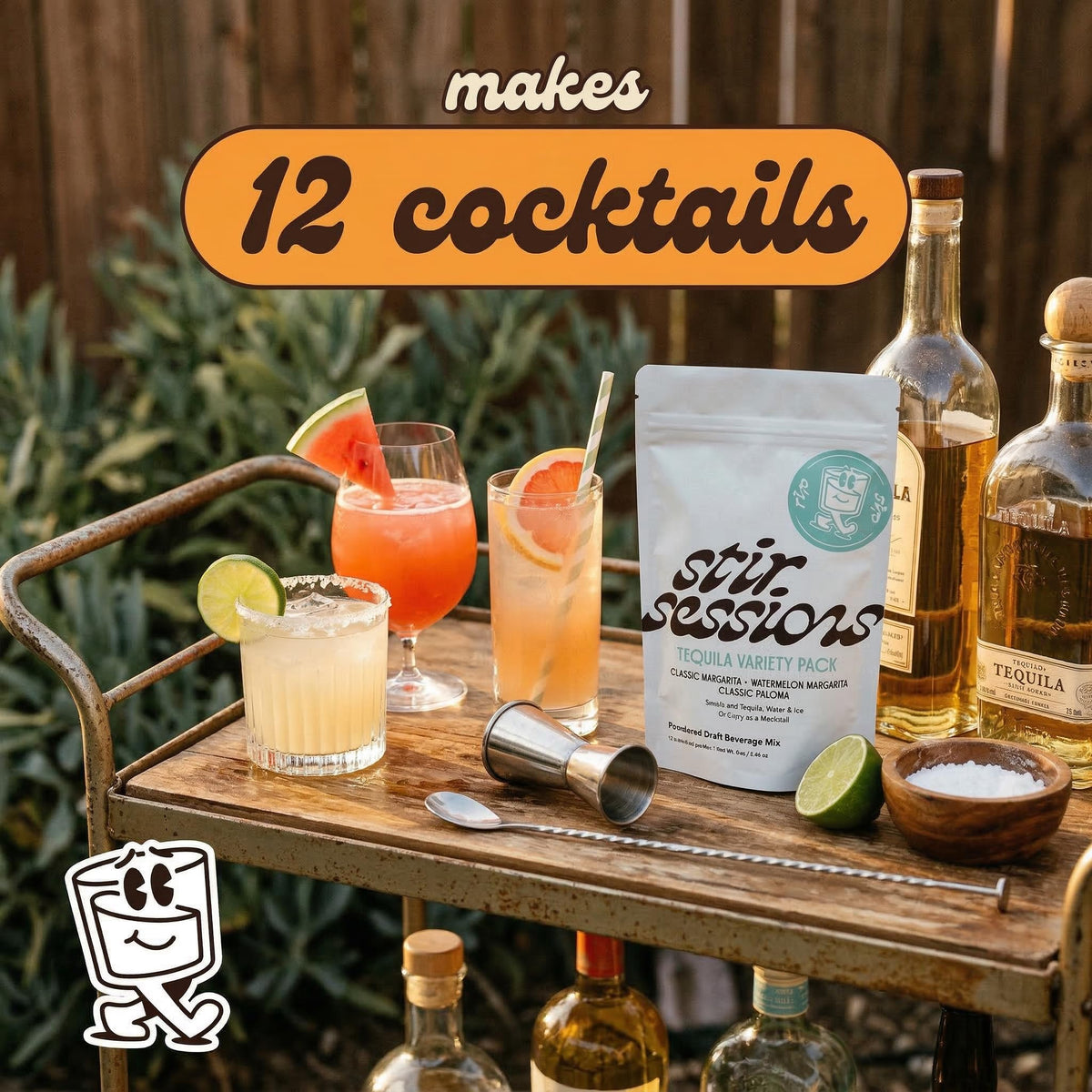 Stir Sessions Classic Paloma mix packet for crisp, balanced drinks.