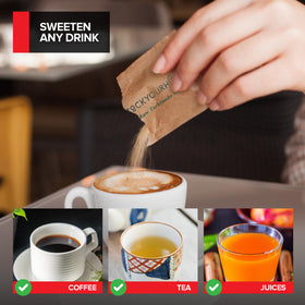 Stock Your Home coffee shop setup with ready-to-use sugar packets.