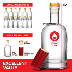 Stock Your Home gold cork seal bottle keeps aromas intact