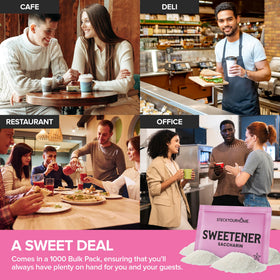 Stock Your Home pink saccharin packets provide 1000-count supply for cafés
