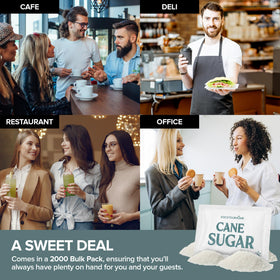 Stock Your Home school cafeteria sugar packets for easy self-serve.