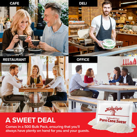 Stock Your Home bulk sugar packets stacked for easy restocking