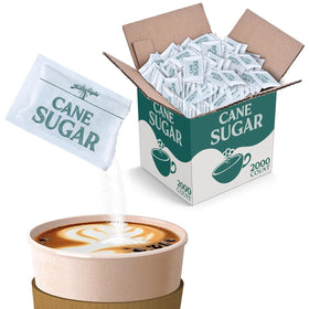 Stock Your Home white sugar packets bulk 2000-count packaging for cafes.