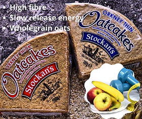 Stockan's Orkney oatcakes, traditional Scottish biscuits with savory flavor.