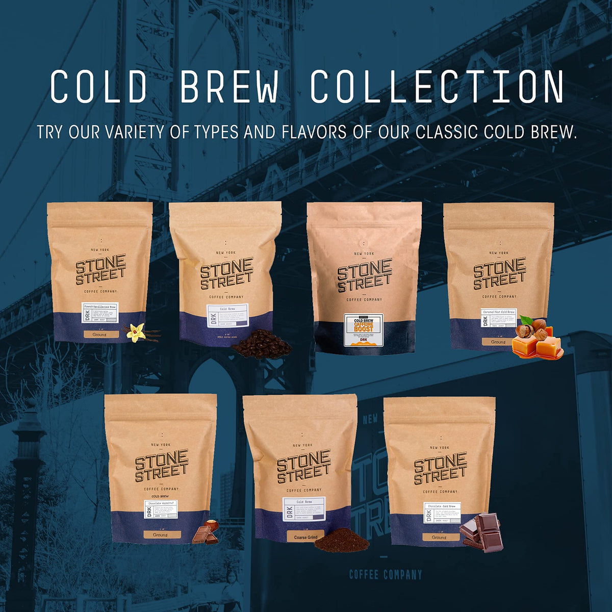 Stone Street ideal for iced coffee with balanced flavor.