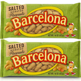 Stonehedge Farms Barcelona Nut in-shell peanuts in packaging, salted and dry roasted for convenient snacking.