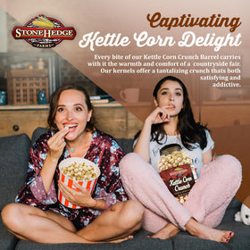 Stonehedge Farms Kettle Corn gift box setup for holiday gifting.