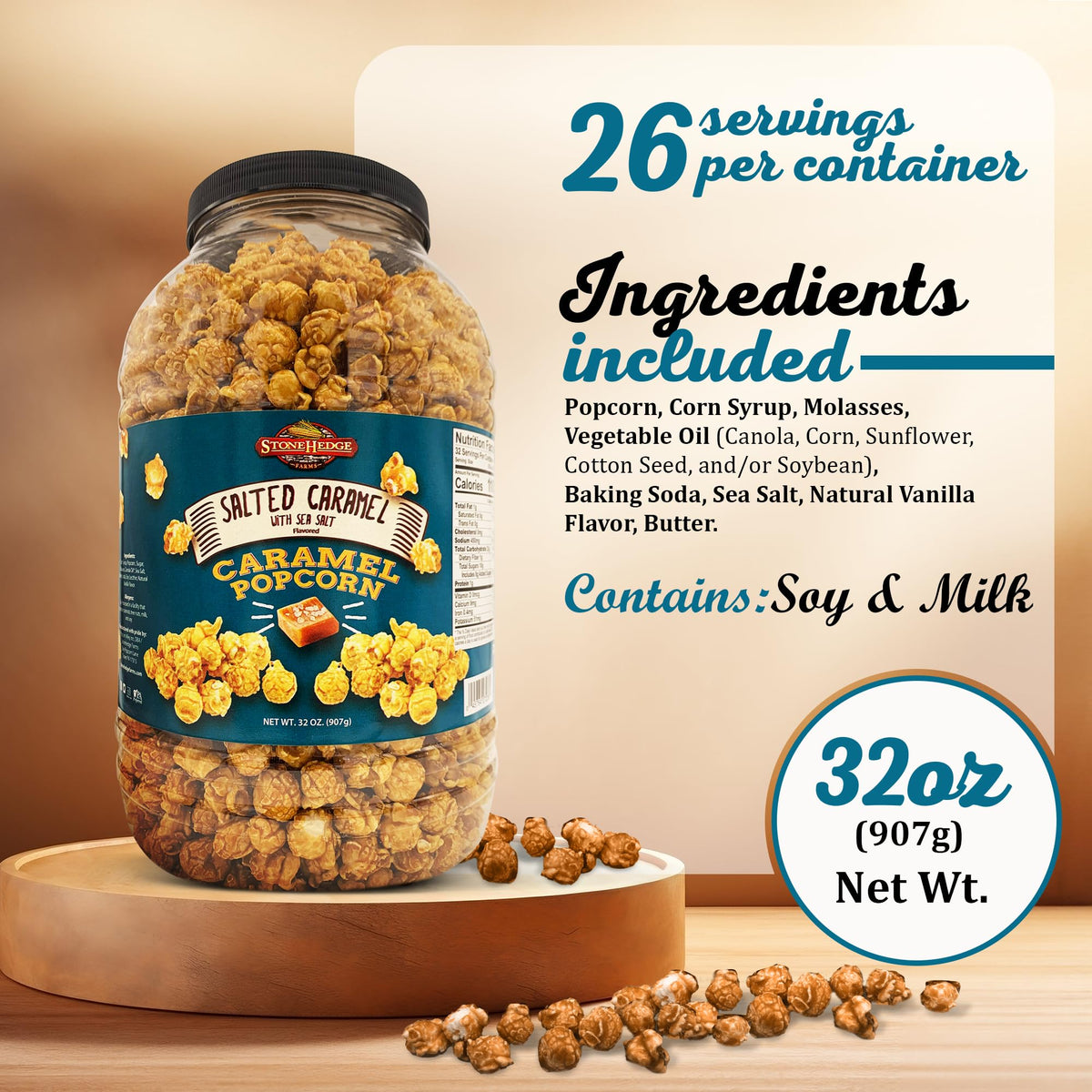 Stonehedge Farms large 32 oz tub, perfect for holiday gatherings and gifting.