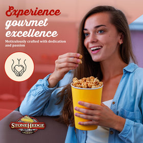 Stonehedge Farms two-flavor popcorn assortment supports versatile snacking.