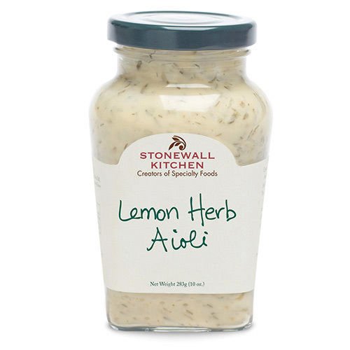 Stonewall Kitchen Aioli Collection horseradish bottle provides tangy dipping options