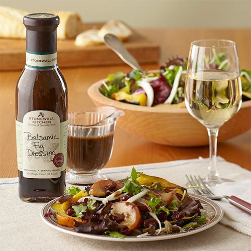 Stonewall Kitchen Balsamic Fig Dressing used as a protein marinade.