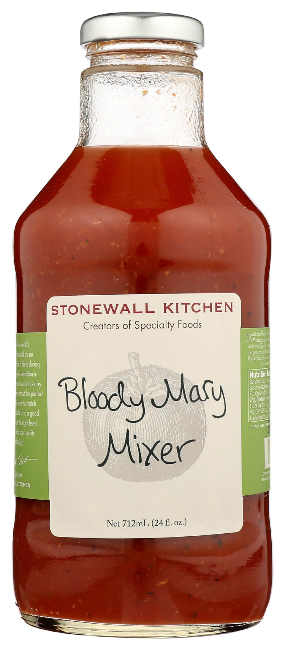Stonewall Kitchen Bloody Mary Mix 24oz bottle with balanced flavor for brunch