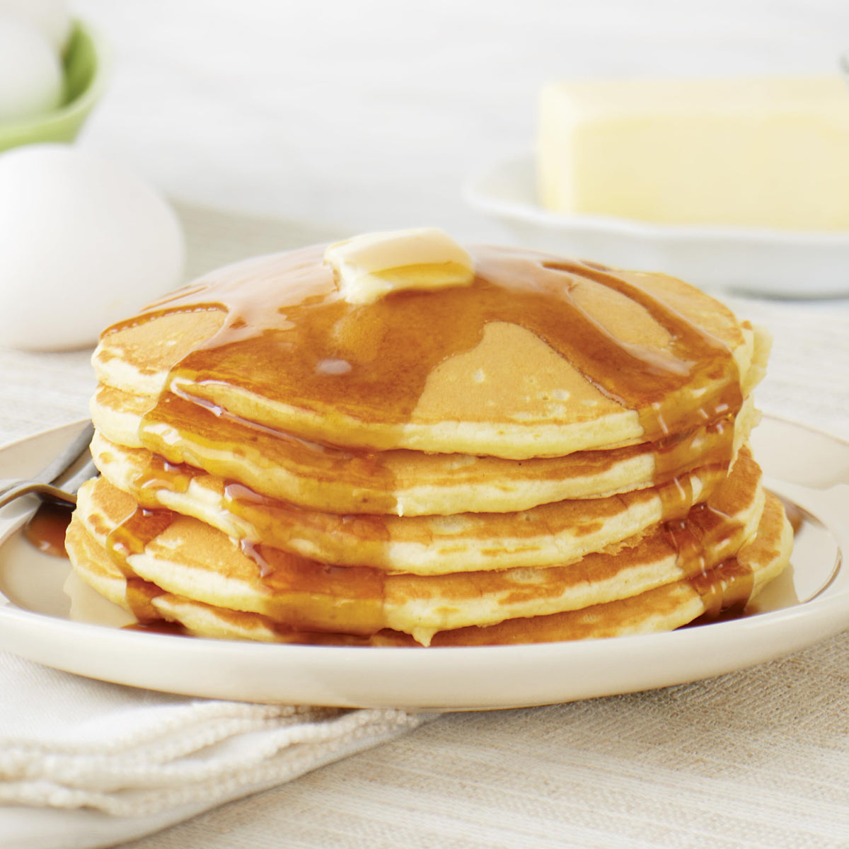Stonewall Kitchen brand logo visible on pancake mix pack