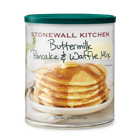 Stonewall Kitchen Buttermilk Pancake Mix box front, ideal for quick breakfasts