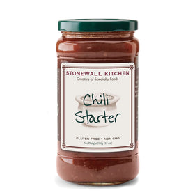 Stonewall Kitchen Chili Starter jar boosts flavorful chili.