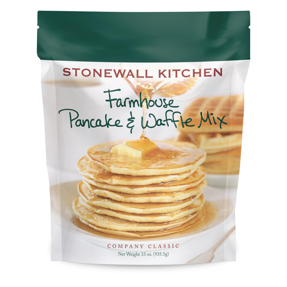 Stonewall Kitchen Farmhouse Pancake Mix 33oz Pouch ready for weekend breakfasts.