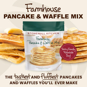 Vanilla aroma from Stonewall Kitchen Farmhouse Pancake Mix closeup.