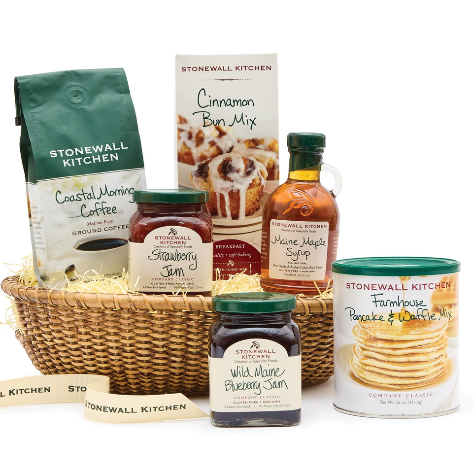 Stonewall Kitchen Farmhouse Pancake & Waffle Mix for a cozy weekend breakfast.