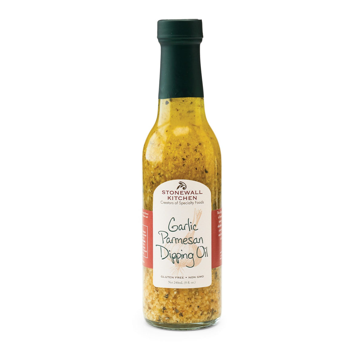 Stonewall Kitchen Garlic Parmesan Dipping Oil bottle for bread dipping and marinating.